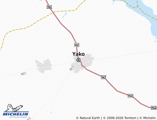 Mappa MICHELIN Yako - ViaMichelin