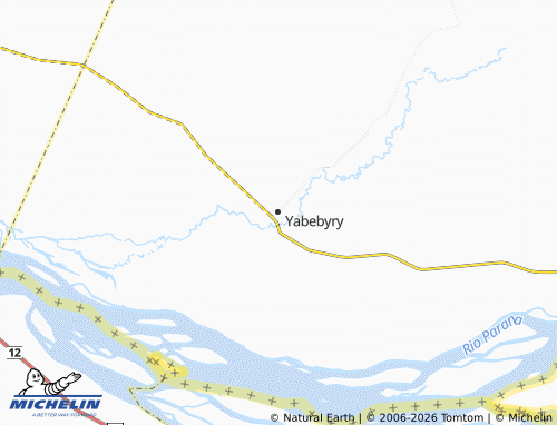 MICHELIN Yabebyry map - ViaMichelin