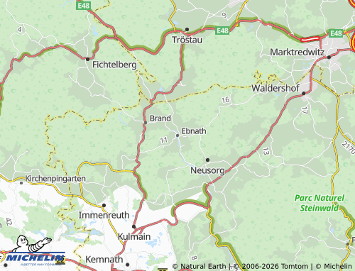 MICHELIN Ebnath map - ViaMichelin