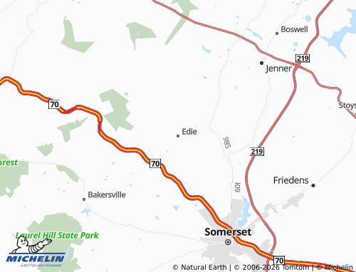 Mappa MICHELIN Edie - ViaMichelin