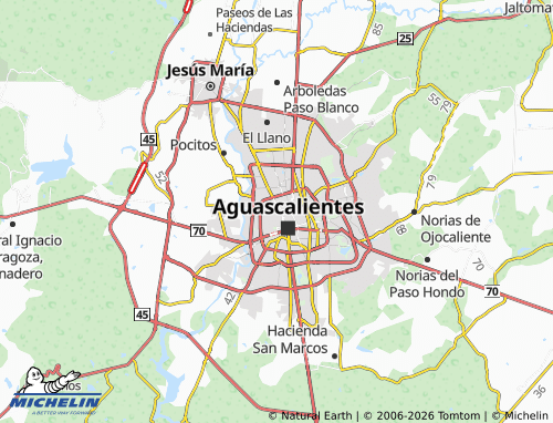 Mapa MICHELIN Del Carmen - ViaMichelin