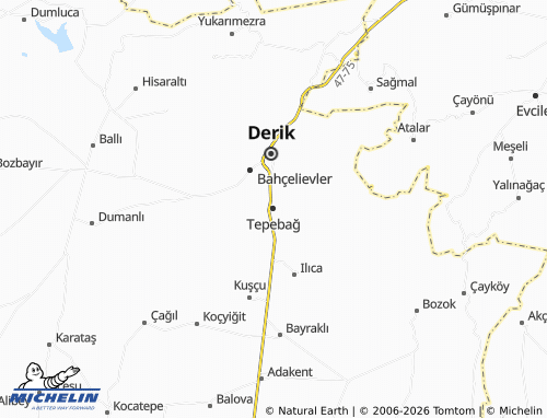 MICHELIN Tepebağ map - ViaMichelin