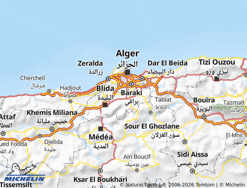 Carte MICHELIN Chebli - ViaMichelin