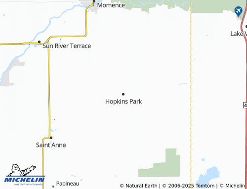 MICHELIN Hopkins Park map - ViaMichelin