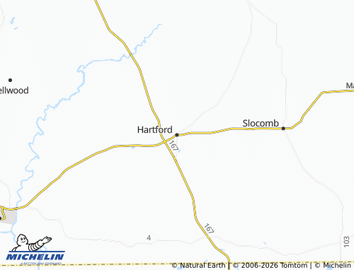 Kaart MICHELIN Hartford - ViaMichelin