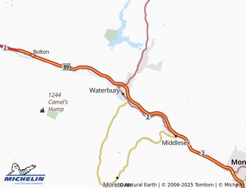 MICHELIN Waterbury map - ViaMichelin