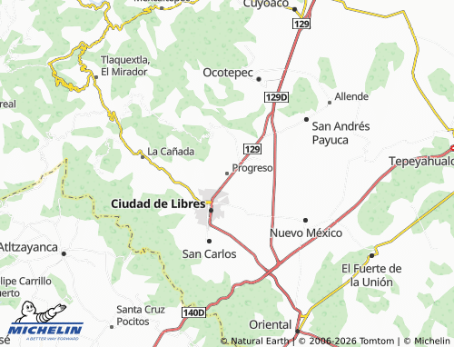 Carte MICHELIN Progreso - ViaMichelin