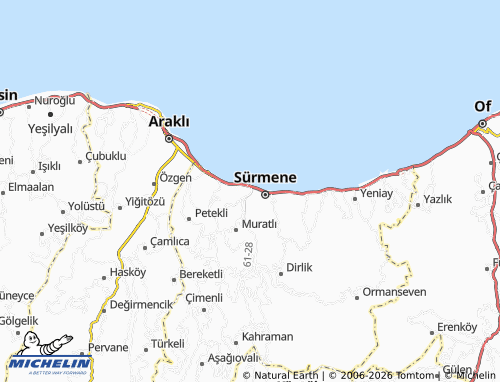 Mapa MICHELIN Yemişli - ViaMichelin