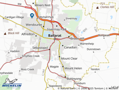 MICHELIN Golden Point map - ViaMichelin