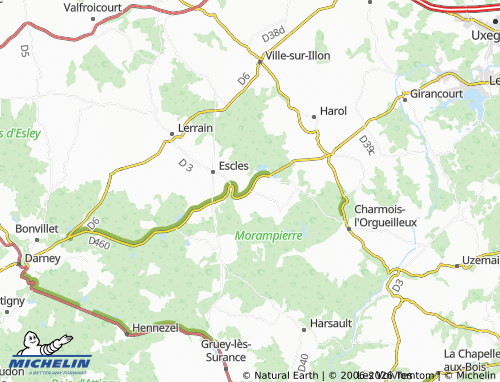 MICHELIN Le Void d'Escles map - ViaMichelin