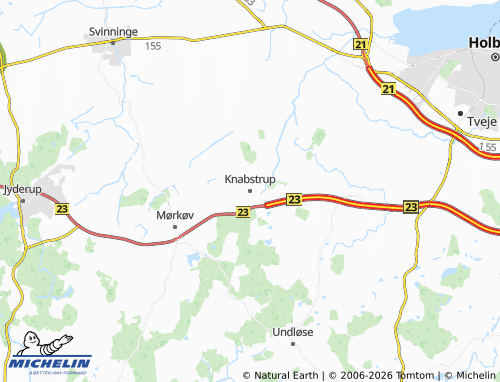 Mapa MICHELIN Knabstrup - ViaMichelin