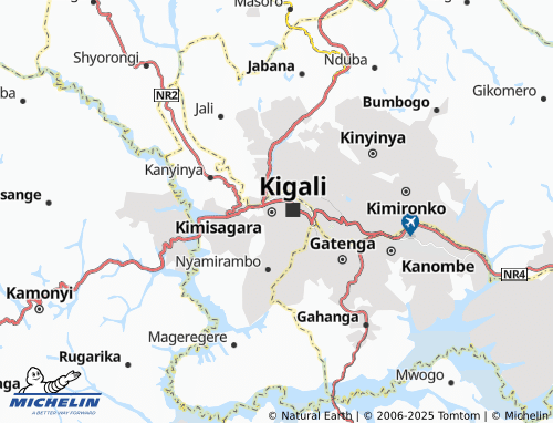 MICHELIN Akabahizi map - ViaMichelin