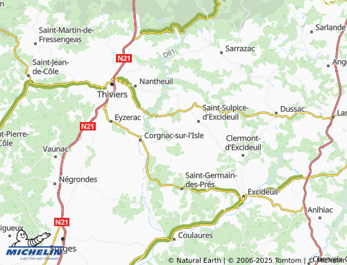 Kaart MICHELIN Savignac - ViaMichelin