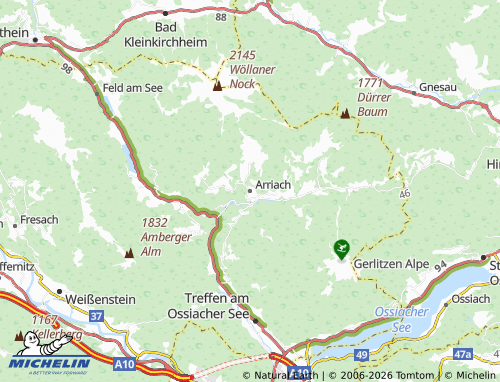 Kaart MICHELIN Arriach - ViaMichelin