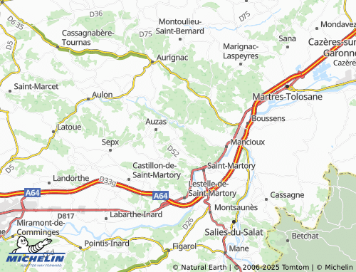 Carte MICHELIN Laffite-Toupière - ViaMichelin