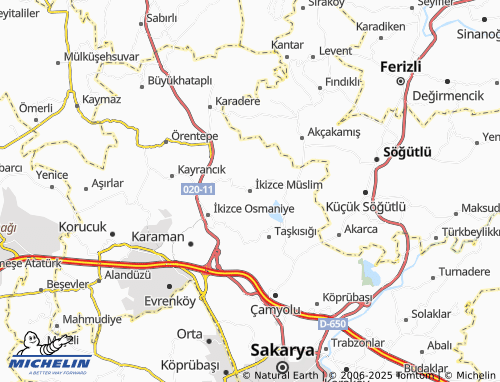 Carte MICHELIN İkizce Müslim - ViaMichelin