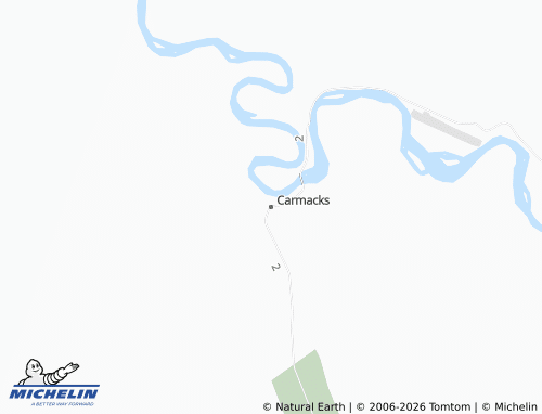 MICHELIN-Landkarte Carmacks - ViaMichelin