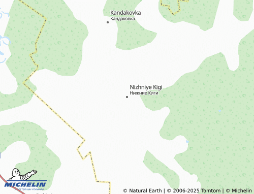 MICHELIN Nizhniye Kigi map - ViaMichelin