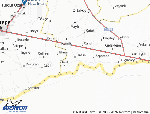 MICHELIN Hatunlu map - ViaMichelin