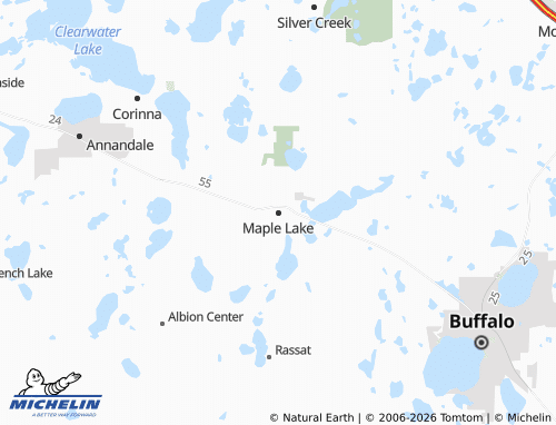 Mappa MICHELIN Maple Lake - ViaMichelin