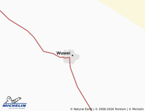 MICHELIN-Landkarte Wuwei - ViaMichelin