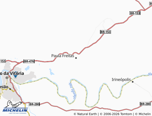 MICHELIN Paula Freitas map - ViaMichelin