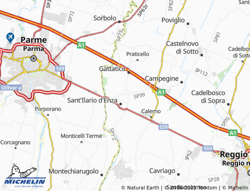 MICHELIN Taneto map - ViaMichelin