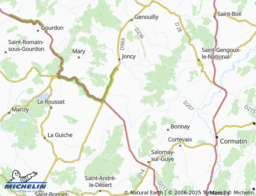 MICHELIN-Landkarte Saint-Huruge - ViaMichelin