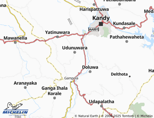 MICHELIN Eladetta East map - ViaMichelin
