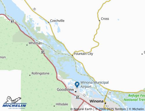 MICHELIN Fountain City map - ViaMichelin