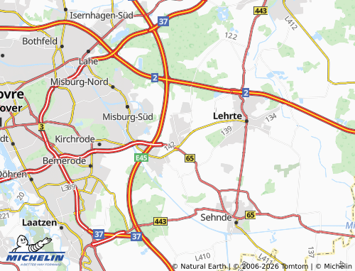 MICHELIN Ahlten map - ViaMichelin