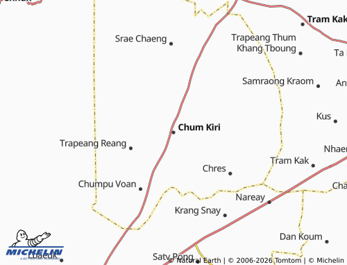 Mapa MICHELIN Chum Kiri - ViaMichelin