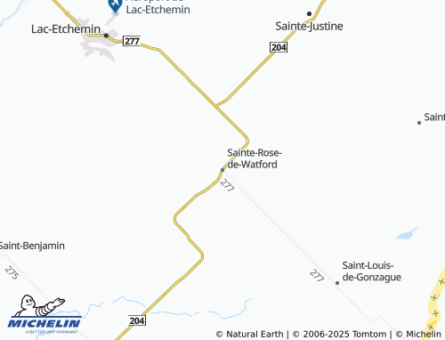 MICHELIN Sainte-Rose-de-Watford map - ViaMichelin