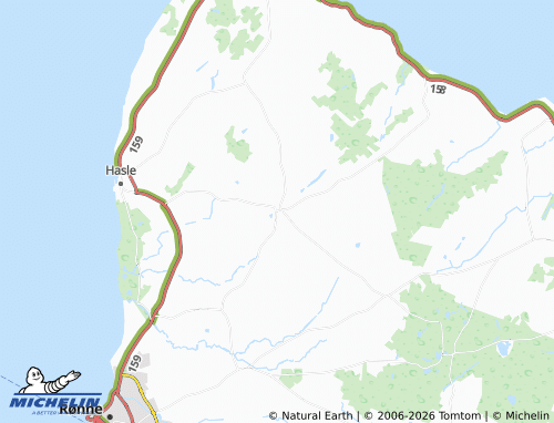 MICHELIN Klemensker map - ViaMichelin