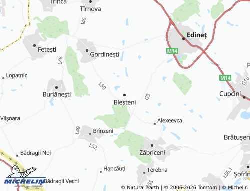 Mappa MICHELIN Bleșteni - ViaMichelin