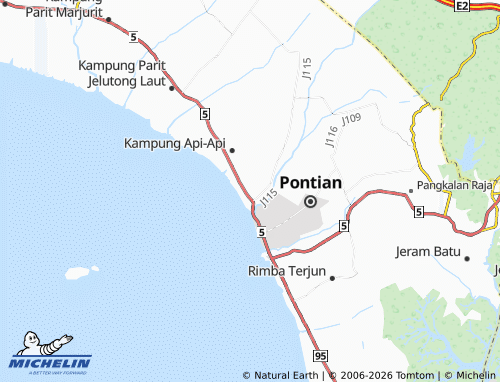 Carte MICHELIN Batu 40 Kampung Api-Api - ViaMichelin