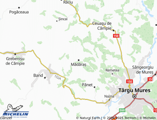 MICHELIN Mădăraș map - ViaMichelin