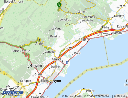 Mapa MICHELIN Luins - ViaMichelin