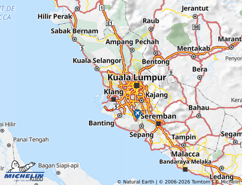 MICHELIN Selangor map - ViaMichelin