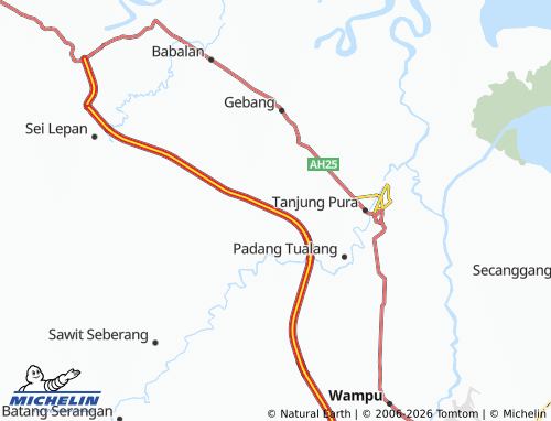 MICHELIN Serapuh Abc map - ViaMichelin