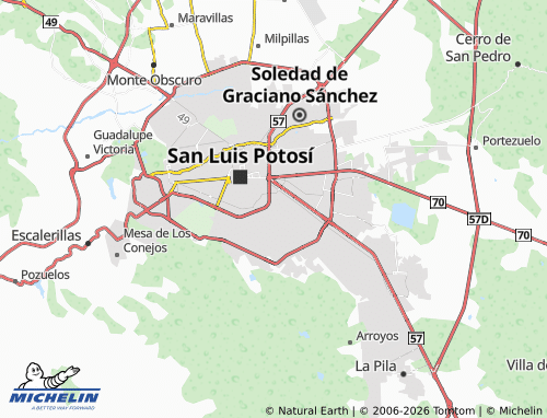 Mappa MICHELIN Anáhuac, Las Pilitas - ViaMichelin