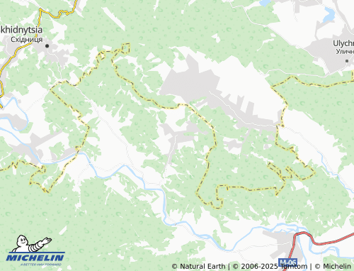 MICHELIN Yamelnytsia map - ViaMichelin