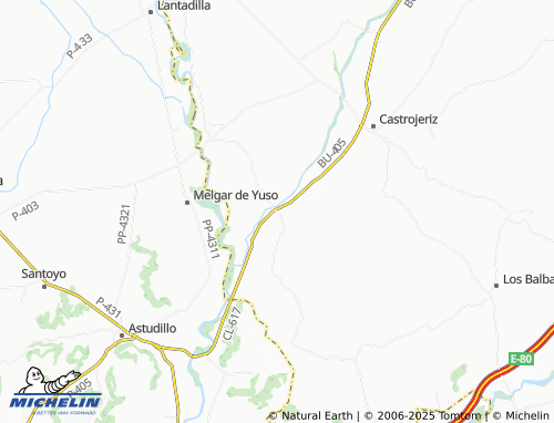 MICHELIN Pedrosa del Príncipe map - ViaMichelin