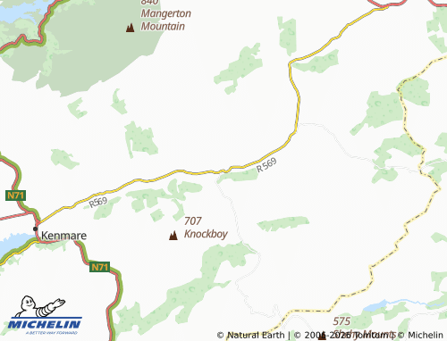 Mapa MICHELIN Kilgarvan - ViaMichelin