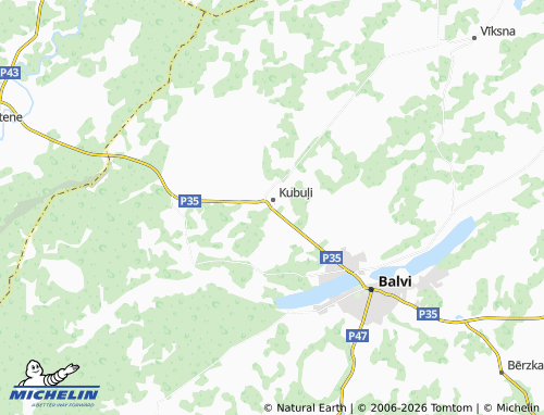 Mapa MICHELIN Balvu stacija - ViaMichelin