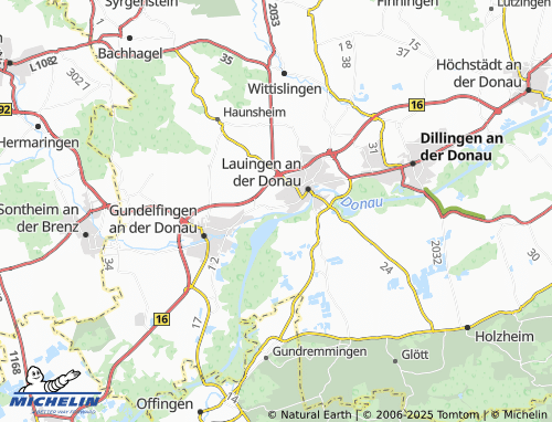 MICHELIN Faimingen map - ViaMichelin