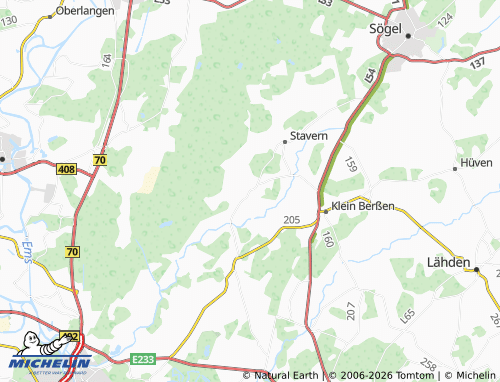 MICHELIN Klein Stavern map - ViaMichelin