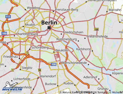 MICHELIN Alt-Treptow map - ViaMichelin
