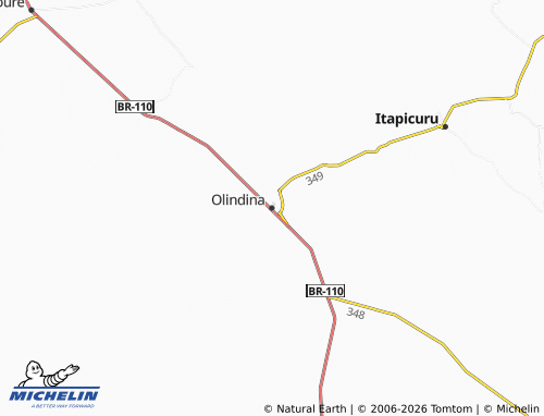 MICHELIN-Landkarte Olindina - ViaMichelin