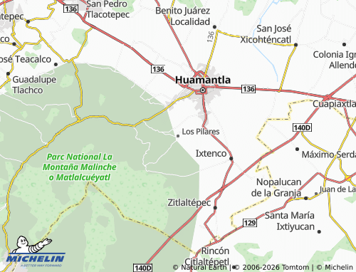 MICHELIN Los Pilares map - ViaMichelin